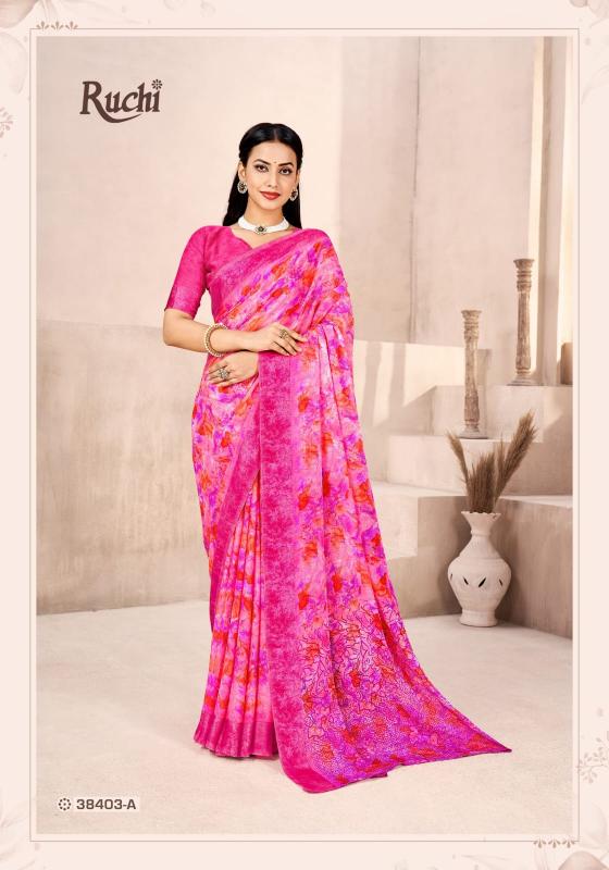 Ruchi red velvet vol-41 saree wholesale clothes india